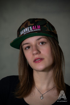 Hannes Alm Camouflage Cap mit Logo-Stickerei