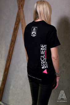 Back print: Alpenwelt logo and Bergliebe Mountain Music Festival logo